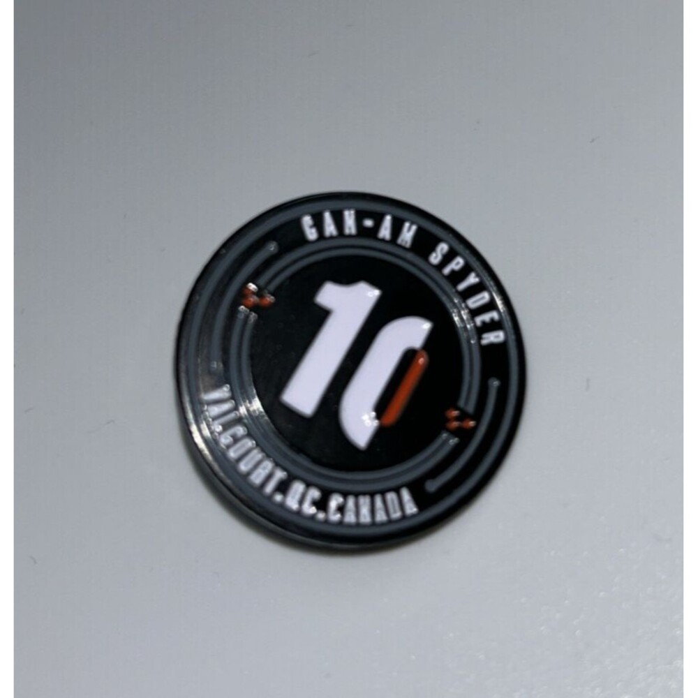Can-Am Spyder "10" Souvenir Pin - NEW